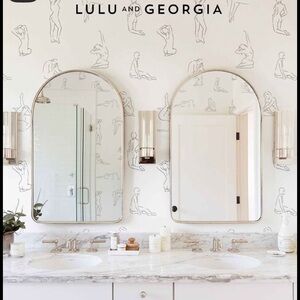 {Lulu and Georgia} NEW 2 Rolls Minimalist Nude Wallpaper